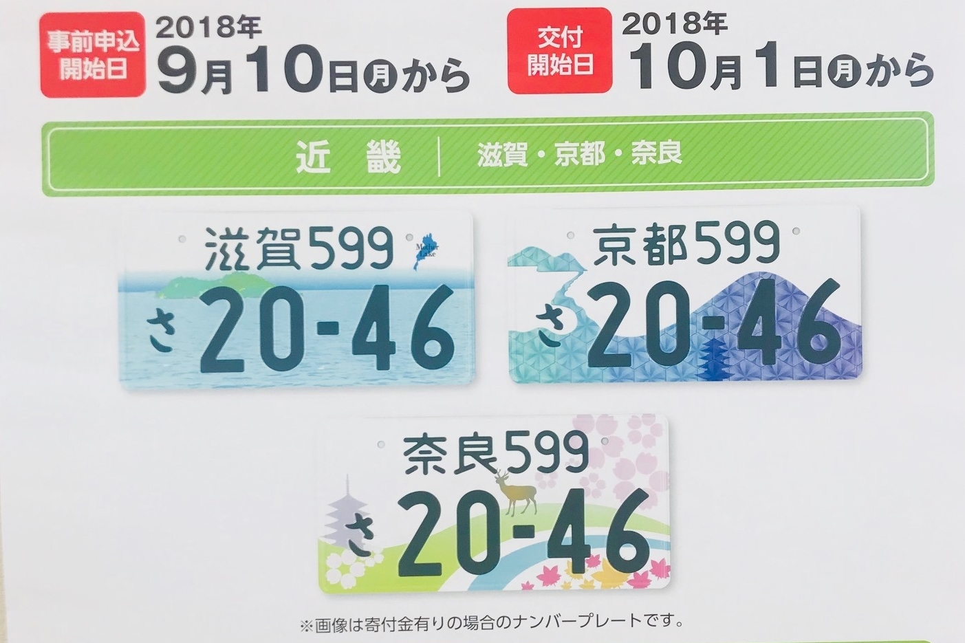 何かのナンバープレート 罰金