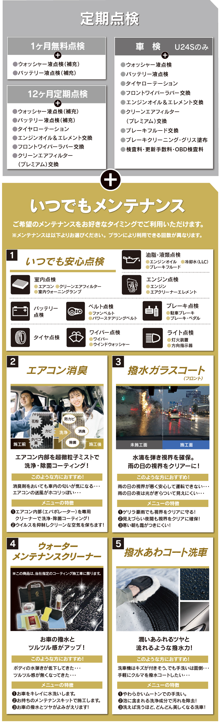 メンテナンスパック【中古車】 | トヨタモビリティ滋賀