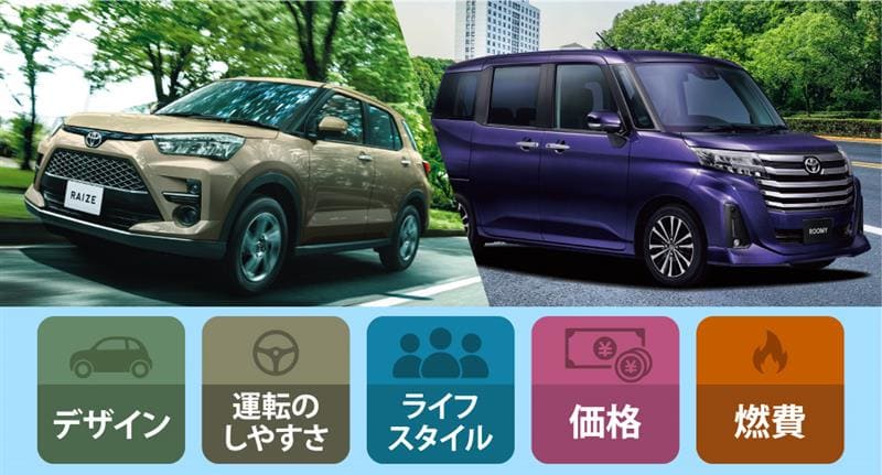 ライズとルーミーの違いがすぐわかる！あなたにピッタリの一台は