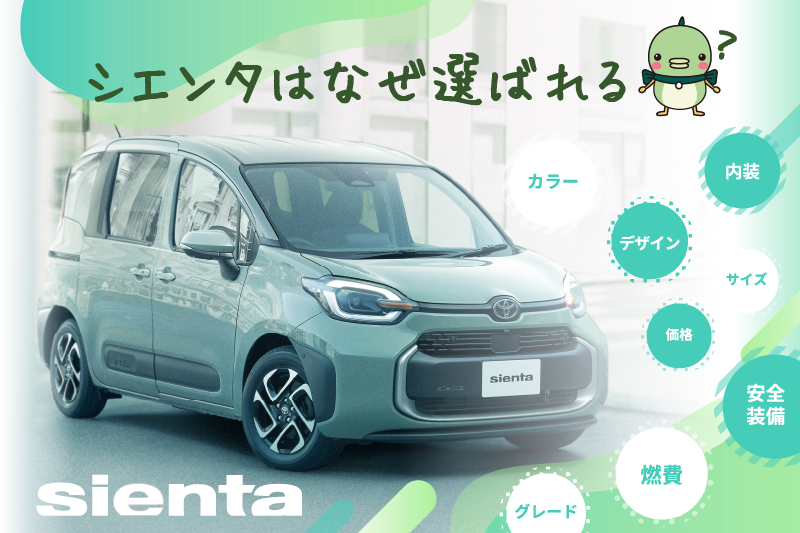 【ファミリーカーに選ばれる理由】トヨタ・シエンタ2025年最新の特徴！