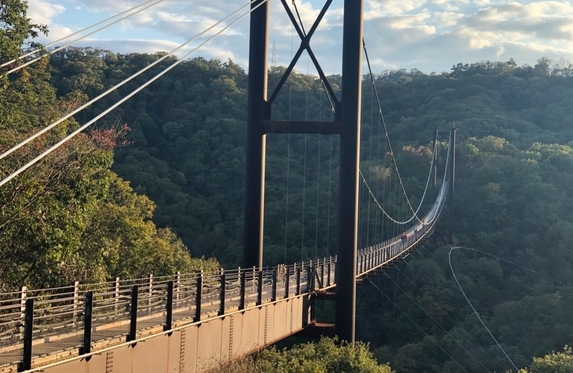 国内最大級の吊り橋☆星のブランコ☆